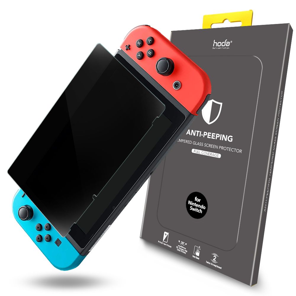 hoda 好貼  任天堂 Switch 防窺滿版玻璃保護貼