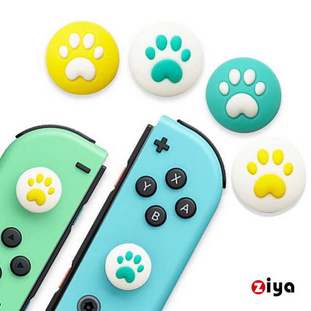 ZIYA 智雅科技 任天堂 SWITCH JOY-CON/ SWITCH LITE 按鈕帽蓋 好萌喵喵 4入