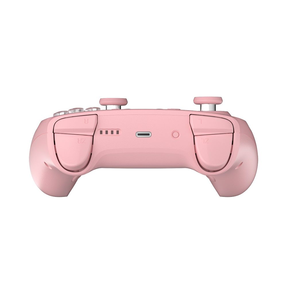 GAME'NIR 電玩酒吧 Switch 銀河玫瑰粉 七代ProX-7Ds 無線喚醒手把 NFC刷amiibo+多震度+記憶背鍵搖桿控制器 玩魔物荒野推薦