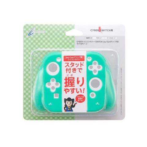 Switch 握把矽膠套 綠色 CYBER