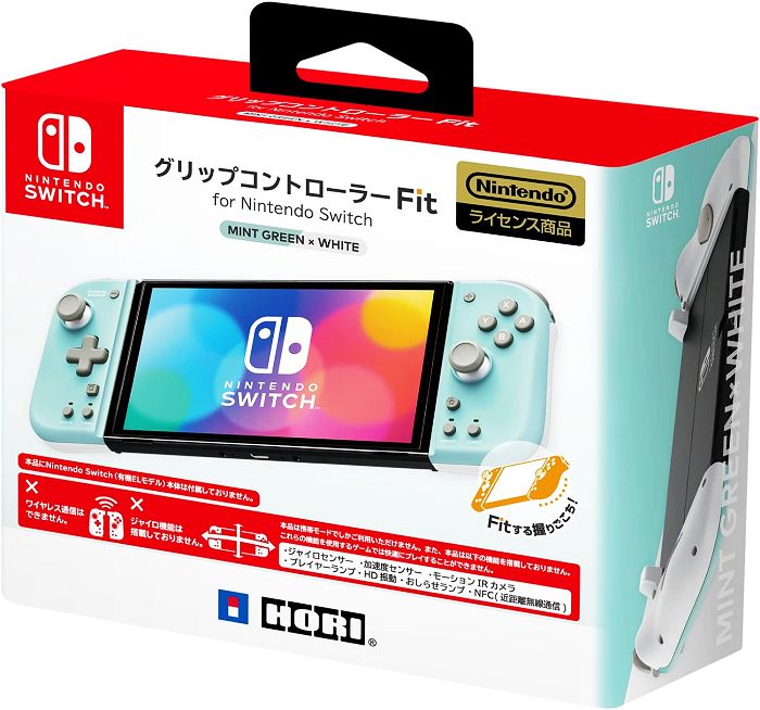 Nintendo Switch 分體式手提模式專用控制器Fit 薄荷綠白HORI NSW-396