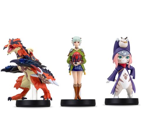 Nintendo 任天堂 Amiibo 魔物獵人物語2(破滅火龍+艾娜+月路)