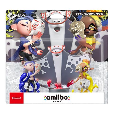 Nintendo 任天堂 【現貨】amiibo《 魚漿幫 鰻魚/鯊魚/鬼蝠魟 》斯普拉遁3系列