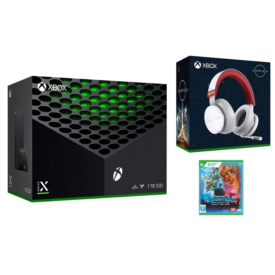  Xbox Series X 主機 + XBOX 無線耳機 星空特仕版+精選遊戲