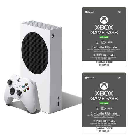 Xbox Series S 512G 數位版主機 + Game Pass Ultimate 3個月*2