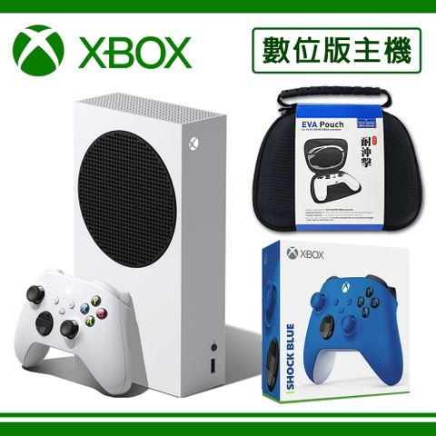 Xbox Series S 512G 數位版主機+原廠控制器(顏色任選x1)+手把收納包(副廠)