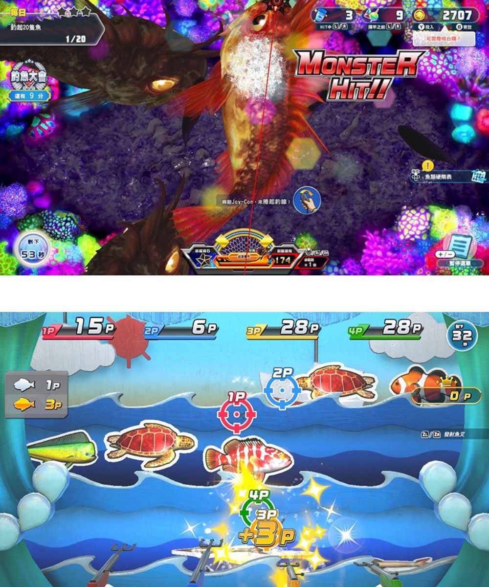 起0魚分創下53120JoyCon /39MONSTER1742707投入  表15P2P28P28P322P4P 2 魚叉