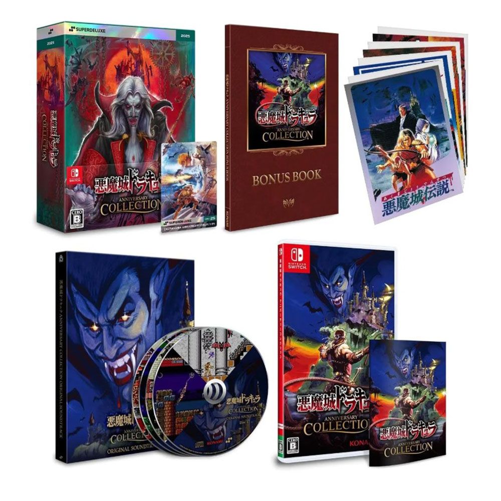COLLECTIONDELUXE2025BCOLLECTIONSUPER 恶魔COLLECTORIGINAL SOUNDTRANNIVERSARYCOLLECTIONBONUS BOOK城ドラキュラCOLLECTION惡魔城伝說!SWITCHANNIVERSARYCOLLECTIONKONACOLLECTION