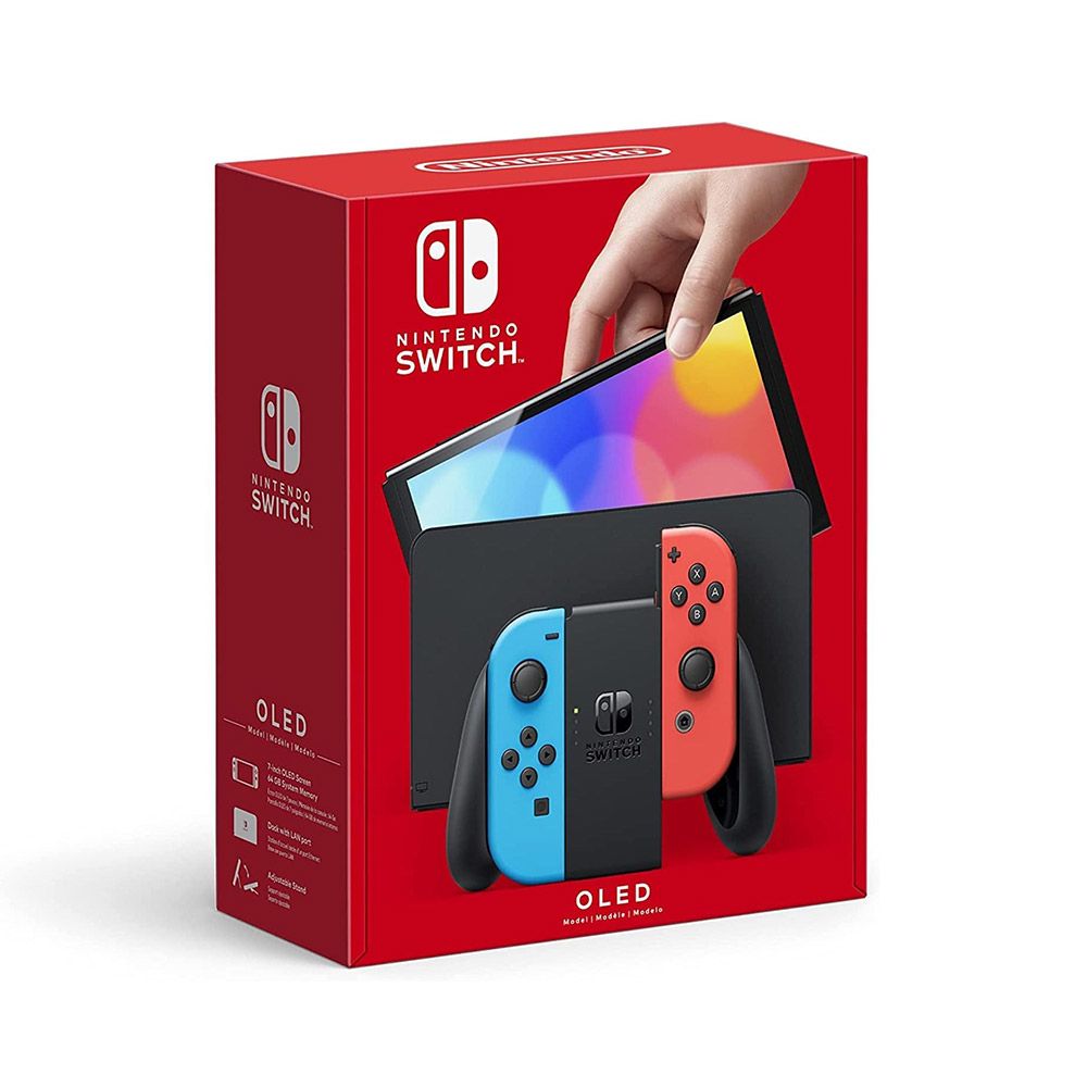 Nintendo Switch OLED 國際版主機(電光藍電光紅) - PChome 24h購物