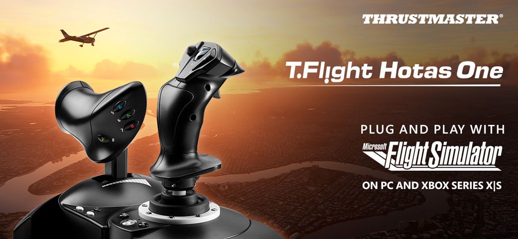 THRUSTMASTER® T. Hotas OnePLUG AND PLAY WITHMicrosoftFlight SimulatorON PC AND XBOX SERIES