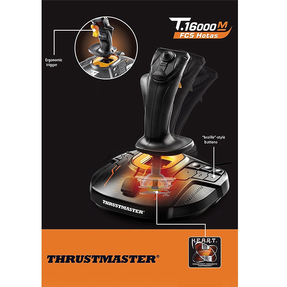 THRUSTMASTER  圖馬思特 T16000M FCS 飛行搖桿