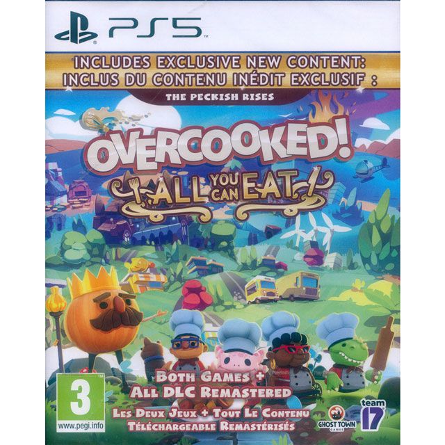 PlayStation PS5《胡鬧廚房全都好吃 (煮過頭大合輯) Overcooked All You Can Eat》中英日文歐版