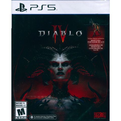 PS5《暗黑破壞神 4 DIABLO IV》中英日文美版 (拉丁封面)