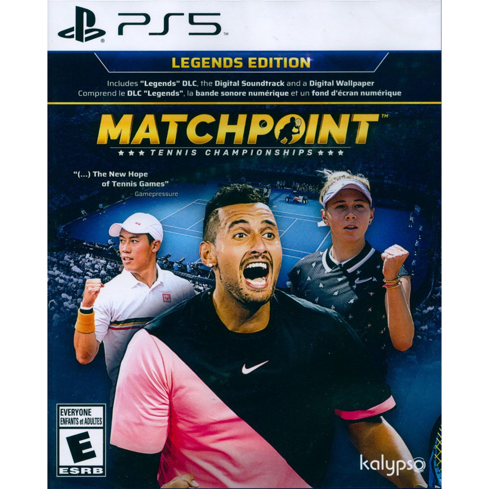 PlayStation PS5《決勝點網球冠軍賽 傳奇版 Matchpoint Tennis Championships Legends Edition》中英文美版