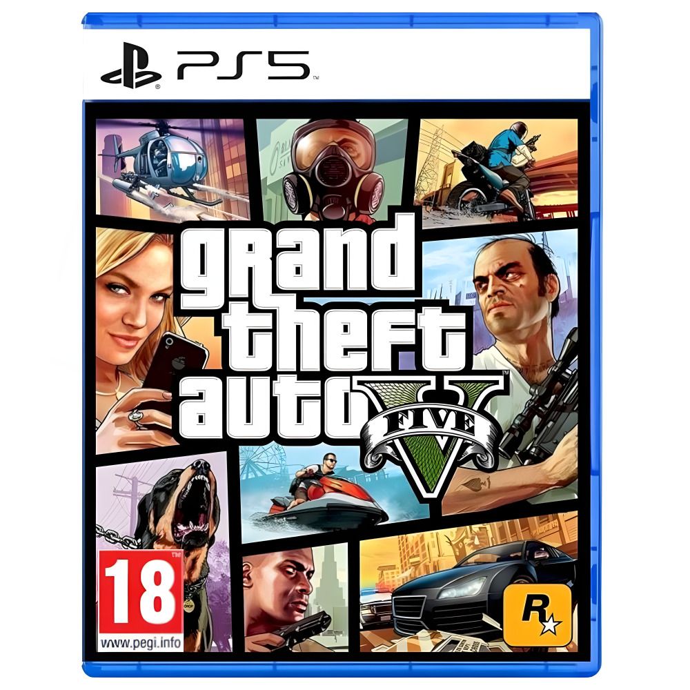 PlayStation PS5 GTA 俠盜獵車手5 Grand Theft Auto V 國際版支援中文