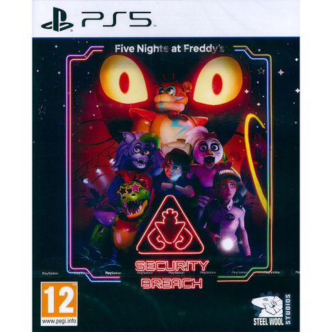 PlayStation PS5《佛萊迪餐館之五夜驚魂：安全漏洞 Five Nights at Freddy: Security Breach》中英日文歐版