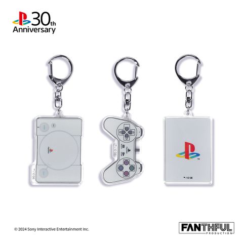 PlayStation 30周年 壓克力鑰匙圈 經典套組（3pcs）