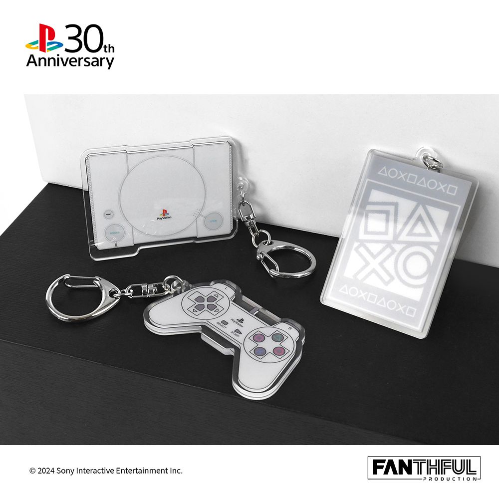 PlayStation 30周年 壓克力鑰匙圈 經典套組（3pcs）