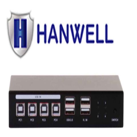 HANWELL 桌上型 4埠 HDMI USB K.V.M 電腦切換器 SMK104K2