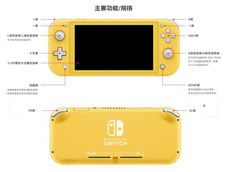 任天堂Nintendo Switch Lite 台灣專用機(藍綠) 台灣公司貨+ 精選遊戲超