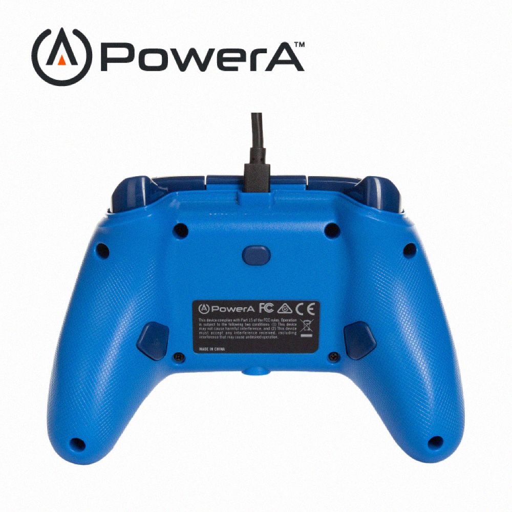 PowerA XBOX 官方授權_增強款有線遊戲手把(1518811-02) - 藍色