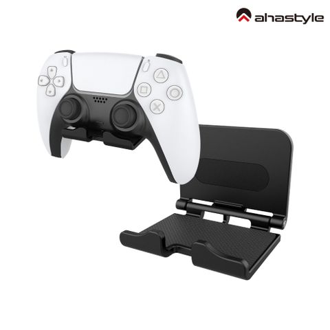 AHAStyle PS5搖桿/全罩式耳機通用支架 壁掛式ABS支架(單組入) 黑色