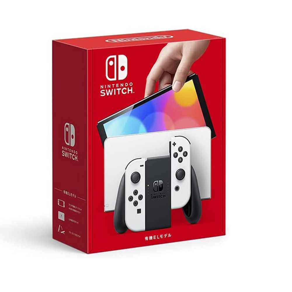 Switch OLED 款式主機(白色)+JOY-CON手把多色選一+保護貼- PChome 24h購物