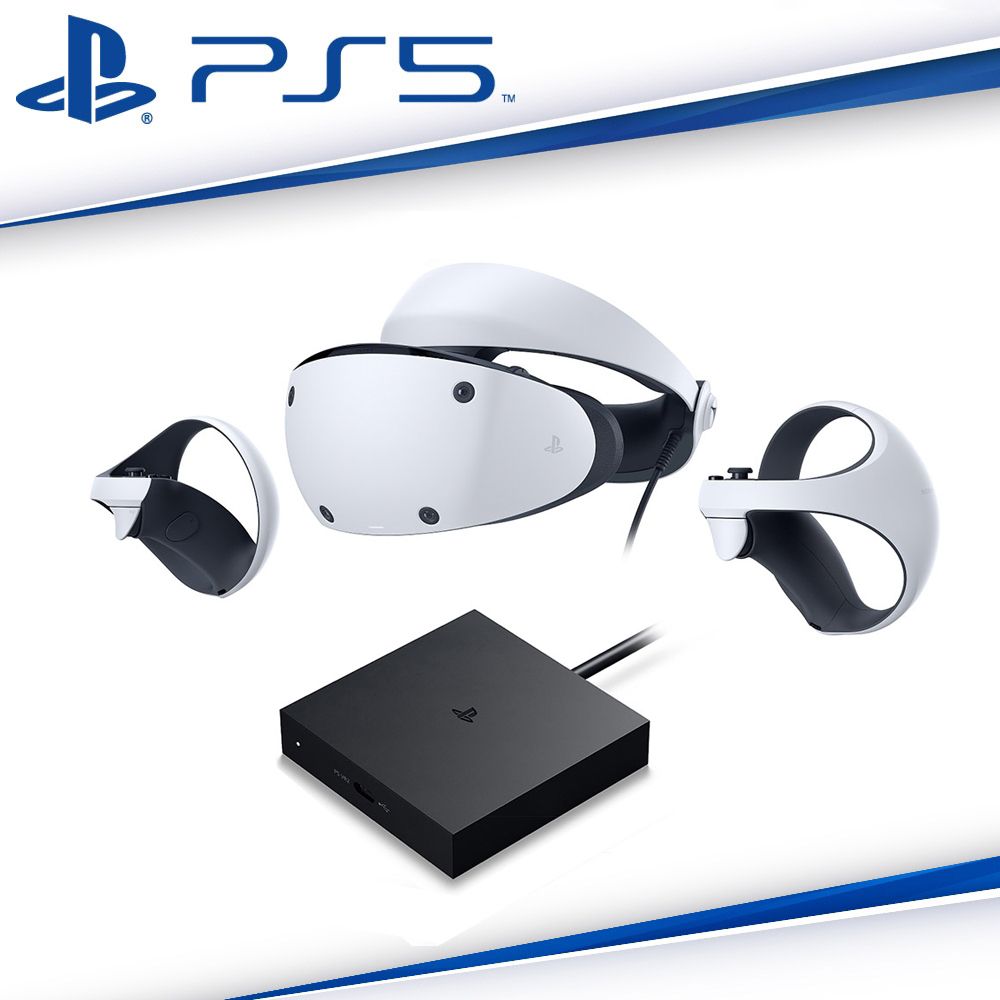 PlayStation PS5 VR2 (PS VR 2) 頭戴裝置 CFI-ZVR1G+PC轉換器CFI-ZVP1T