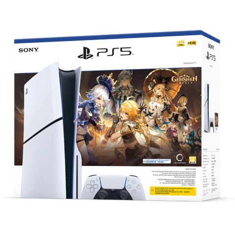 【PlayStation】PS5 Slim 光碟版主機『原神』禮包同捆組 台灣公司貨