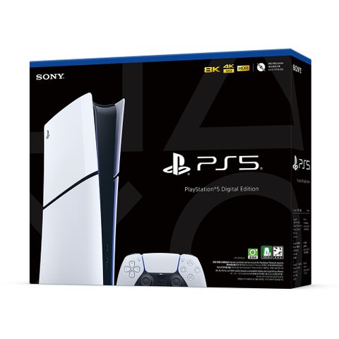 【PlayStation】PS5 Slim 數位版輕薄主機(CFI-2018B01) 台灣公司貨