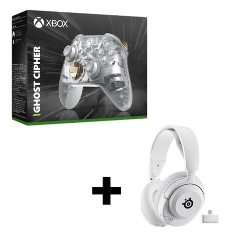 Xbox Xbox 無線控制器 「冰霜領域」+ SteelSeries Arctis Nova 5無線電競耳機