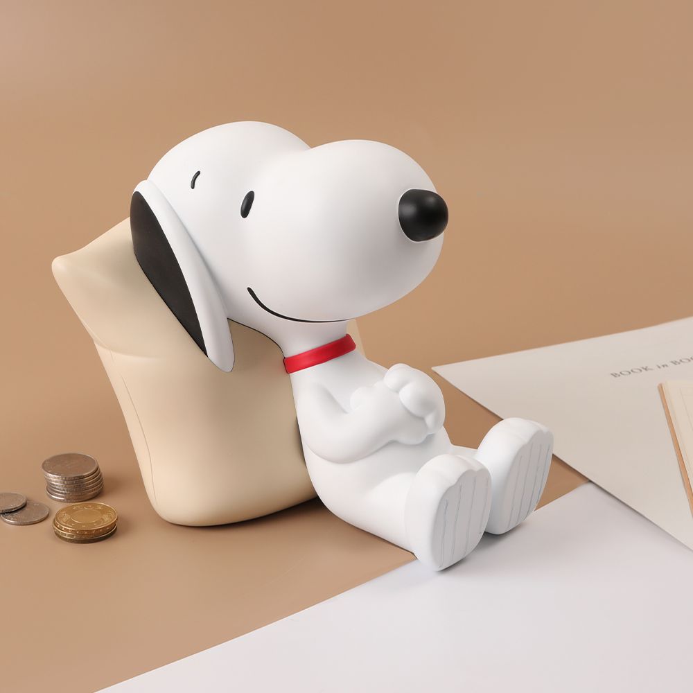  Peanuts史努比造型存錢筒Zzz-Snoopy公仔撲滿 造型存錢筒