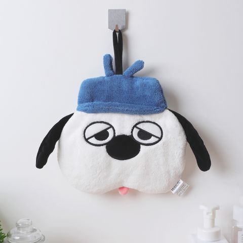 SNOOPY 史努比 Peanuts史努比立體造型擦手巾 Olaf-Snoopy歐拉夫擦手毛巾 可掛式吸水毛巾
