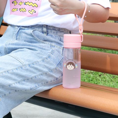 櫻桃小丸子Tritan透明水壺550ml
