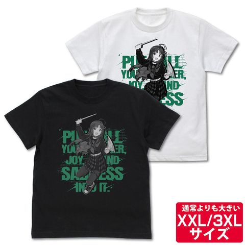COSPA 《Girls Band Cry》 安和昴 全部投入進去 全投入 T恤 衣服 黑/白 哭泣少女樂隊 XXL/3XL