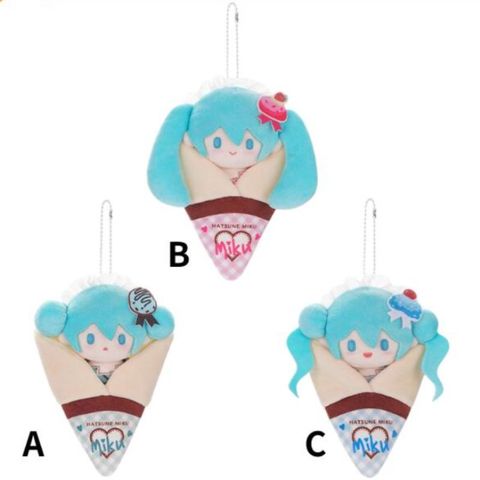 GSC Character 初音未來 鬆軟系列 可麗餅玩偶吊飾 三款分售