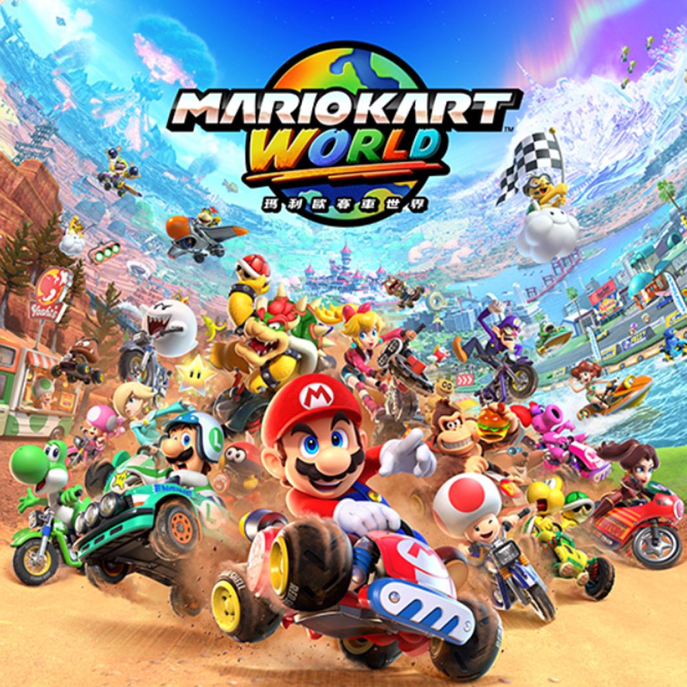 Nintendo 任天堂 NS2《瑪利歐賽車 世界》-Switch 2 遊戲軟體 -MarioKart World  