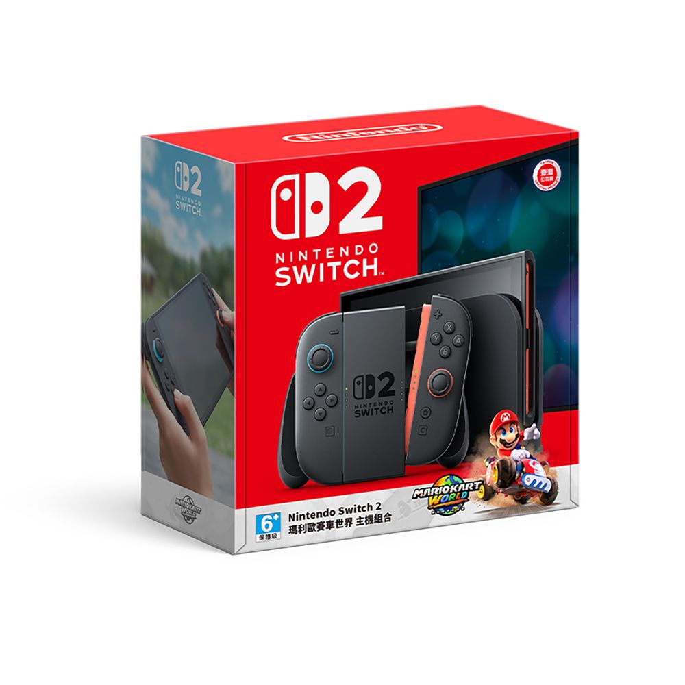 Nintendo 任天堂  Switch 2 (NS2)  瑪利歐賽車世界 主機組合 + 咚奇剛 蕉力全開
