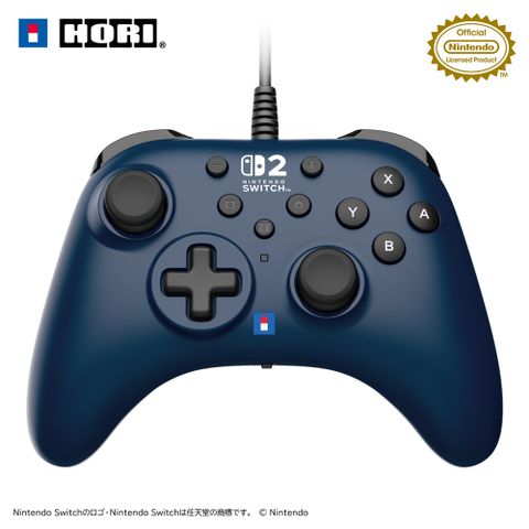 HORI Nintendo Switch 2 NS2 有線控制器 TURBO -海軍藍(NSX-064)