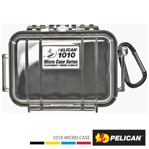 美國PELICAN 1010 微型防水氣密箱-透明(黑)