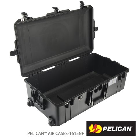 美國PELICAN 1615AirNF 輪座拉桿超輕氣密箱-空箱(黑)