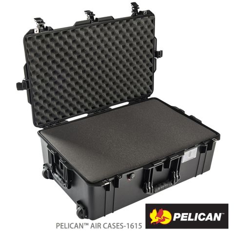 美國PELICAN 1615Air 輪座拉桿超輕氣密箱-含泡棉(黑)