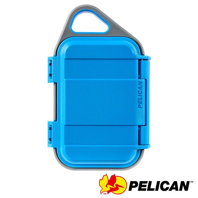 Pelican 派力肯 美國  G10 GOCASE 微型防水氣密箱-(藍灰)(PCGOG100-0000-BLU)