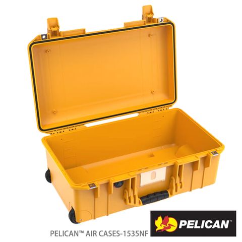 PELICAN 1535NF Air 輪座拉桿超輕氣密箱-空箱(黃)