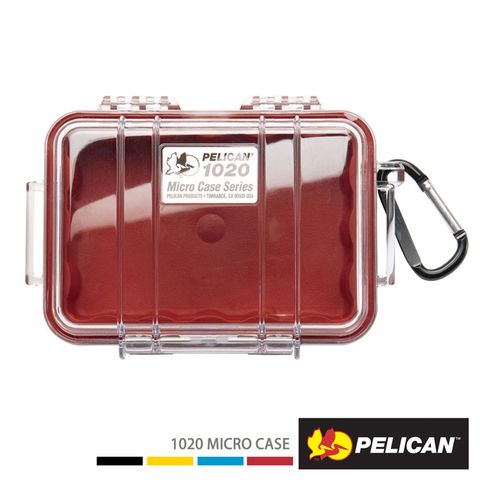PELICAN 1020 微型防水氣密箱-透明紅