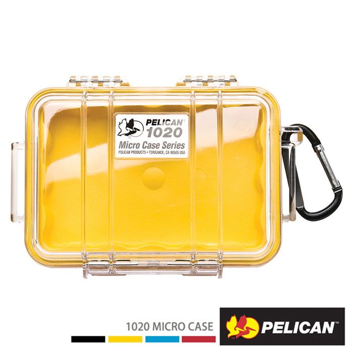 Pelican 派力肯  1020 微型防水氣密箱-透明黃