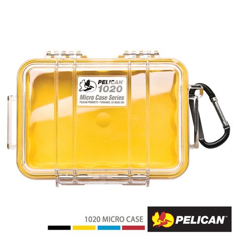 Pelican 派力肯 1020 微型防水氣密箱-透明黃