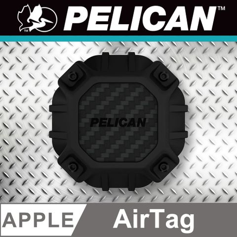 Pelican 派力肯 美國  派力肯 Marine 陸戰隊 AirTag 專用防水黏貼式保護殼 - 黑