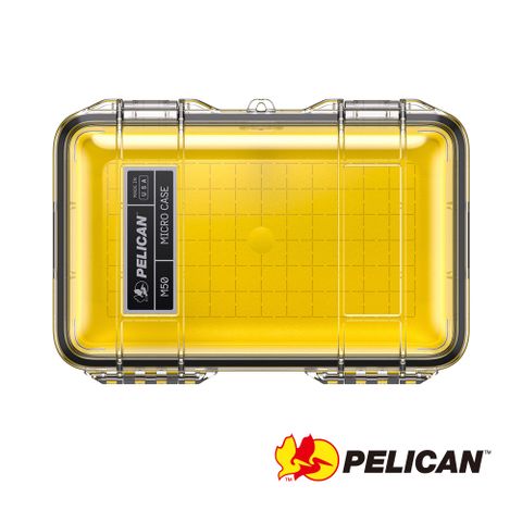 PELICAN M50 微型防水盒-透明黃色