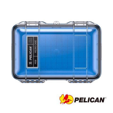 PELICAN M50 微型防水盒-透明藍色